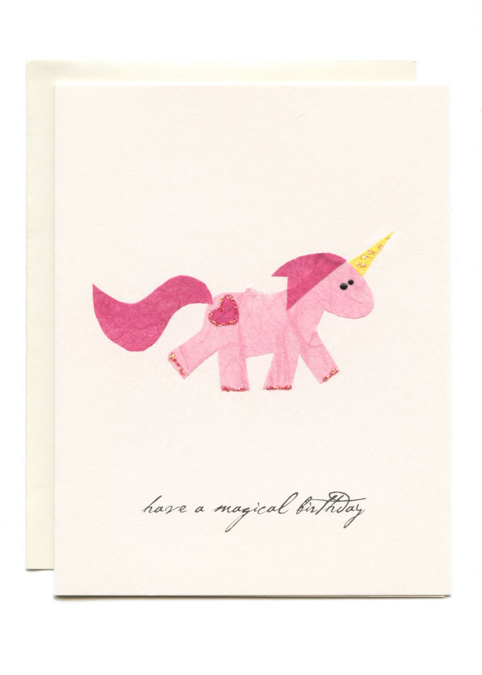 "Have a Magical Birthday" Pink Unicorn