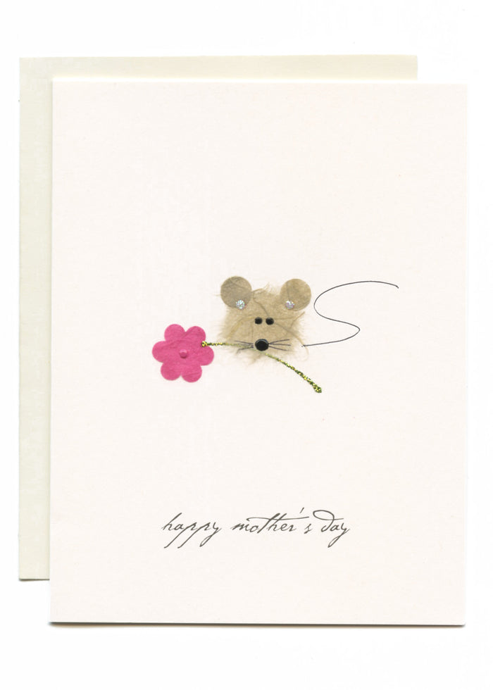 "Happy Mother's Day" Mouse on Flower