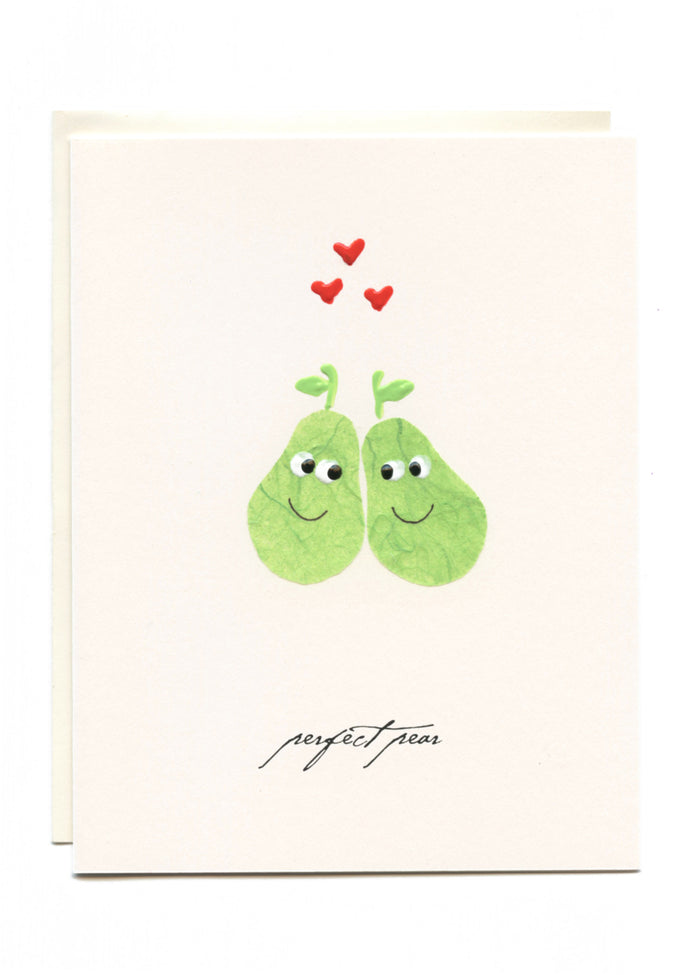 "A Perfect Pear"  Two Green Pears