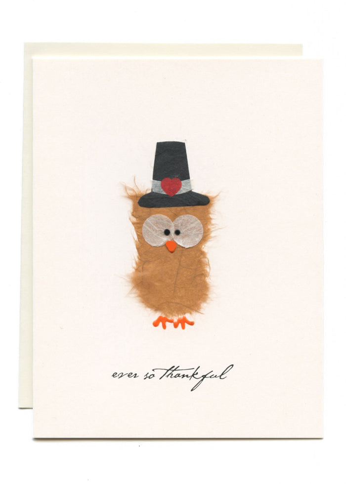 "Ever So Grateful"  Pilgrim Owl