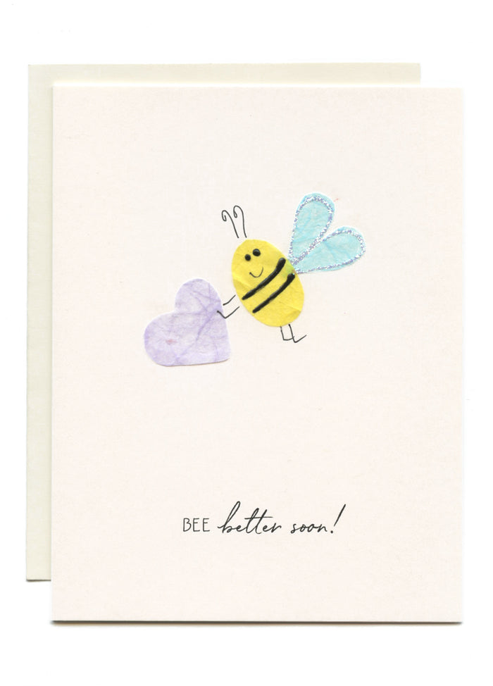 "BEE Better Soon!" Bee W/ Purple Heart