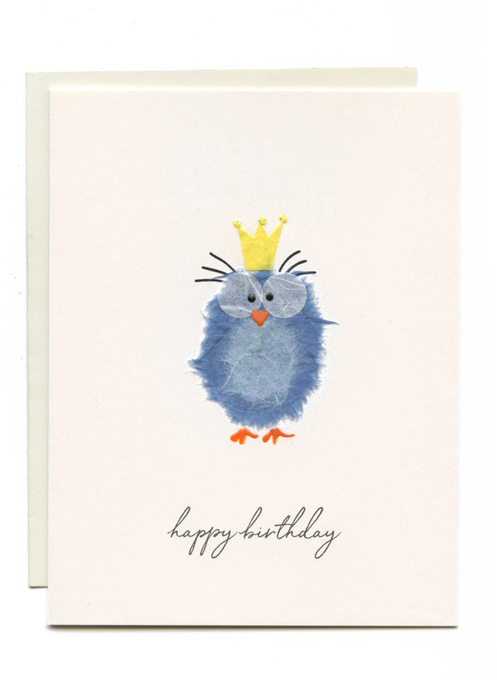 "Happy Birthday" Pretty Blue Bird