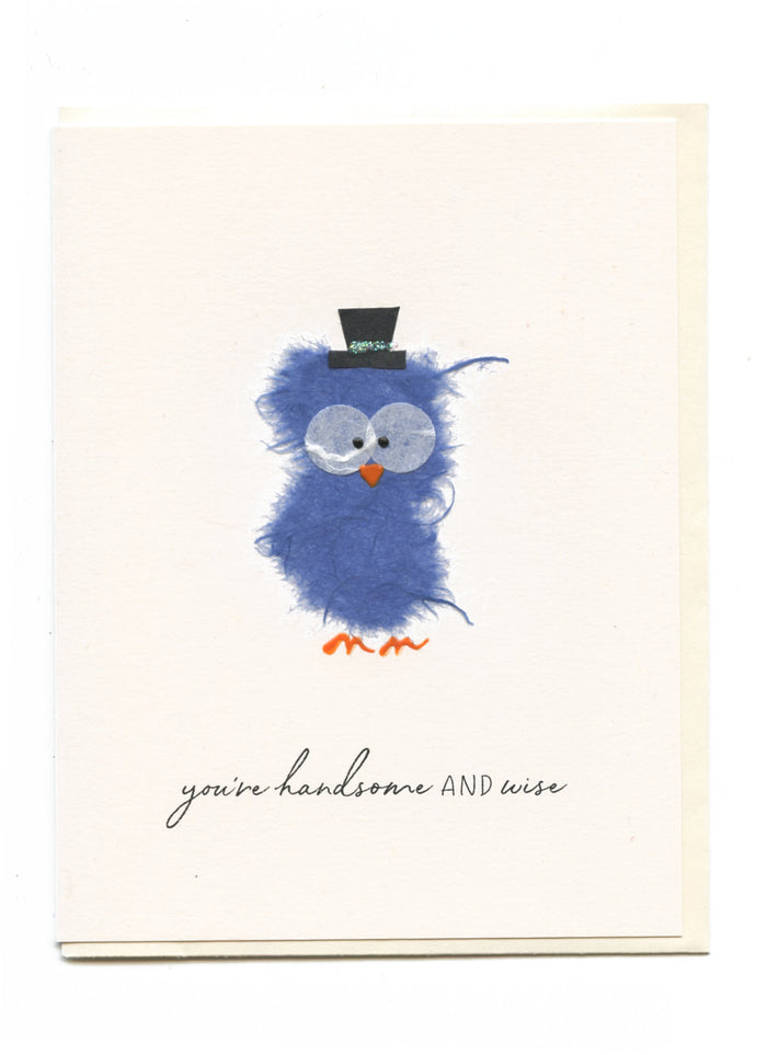 "Handsome and Wise" Blue Owl