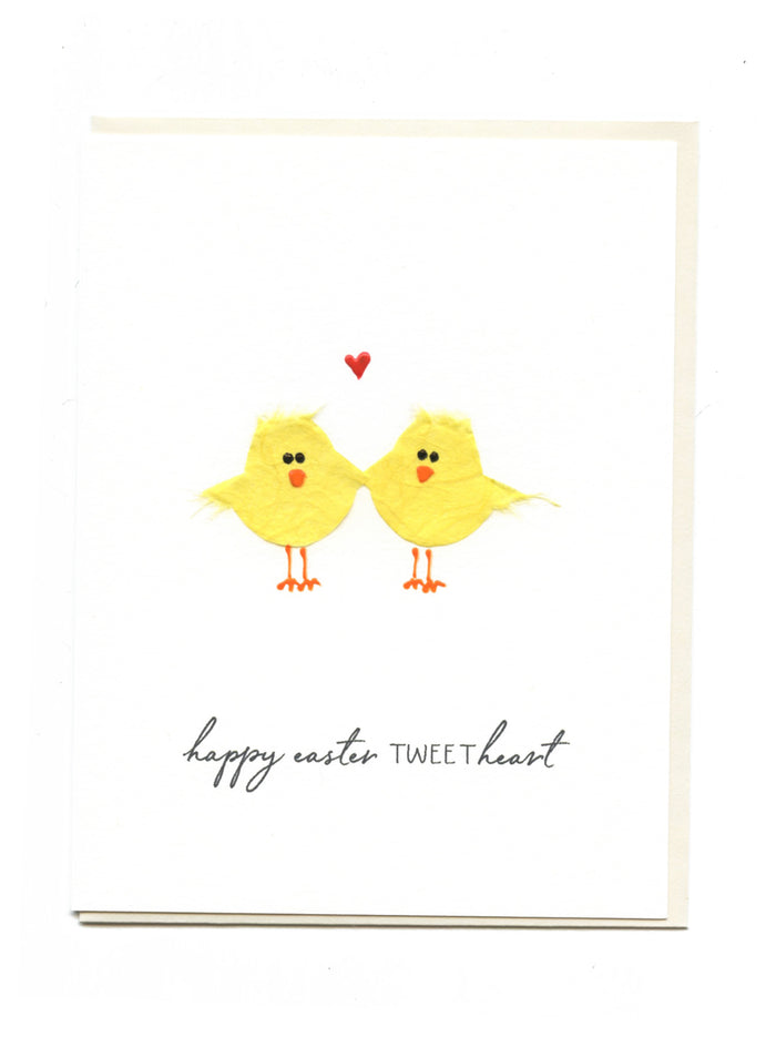 "Happy Easter Tweetheart" 2 Yellow Birds