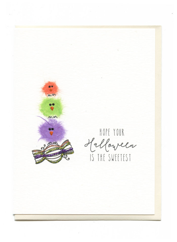 "Sweetest Halloween" Birds on Candy