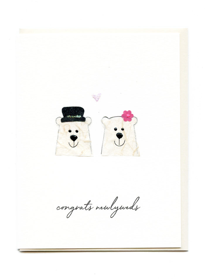 "Congrats Newlyweds! Two Polar Bears