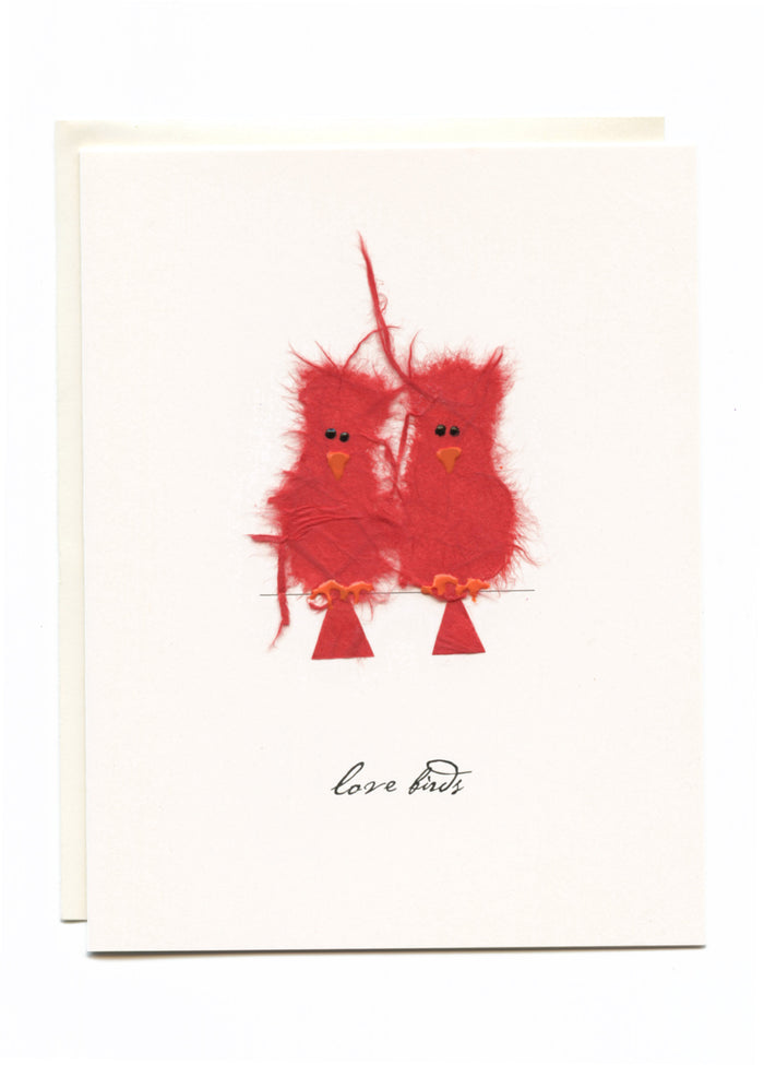 "Love Birds" 2 Red Birds