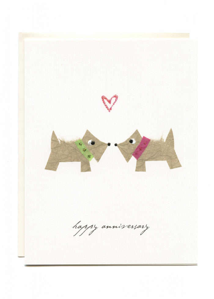 "Happy Anniversary"  2 Terriers