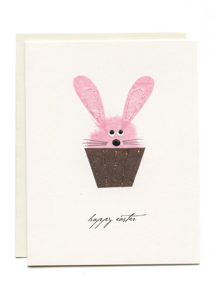 "Happy Easter" Bunny Cupcake