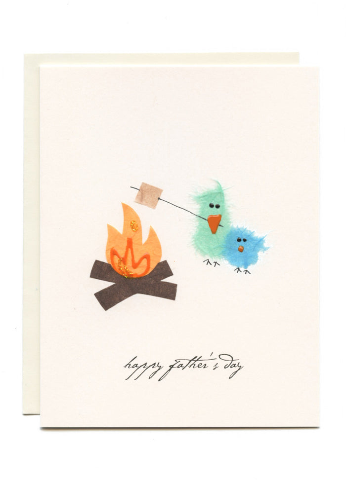 "Happy Father's Day" Bird and a Campire