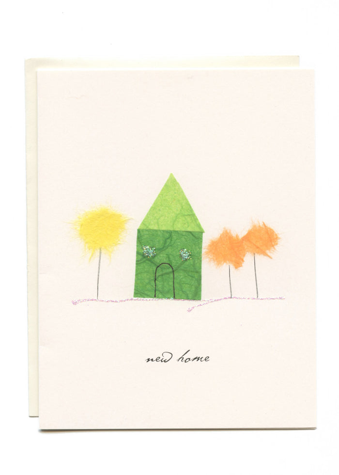 "New Home"  House with Trees