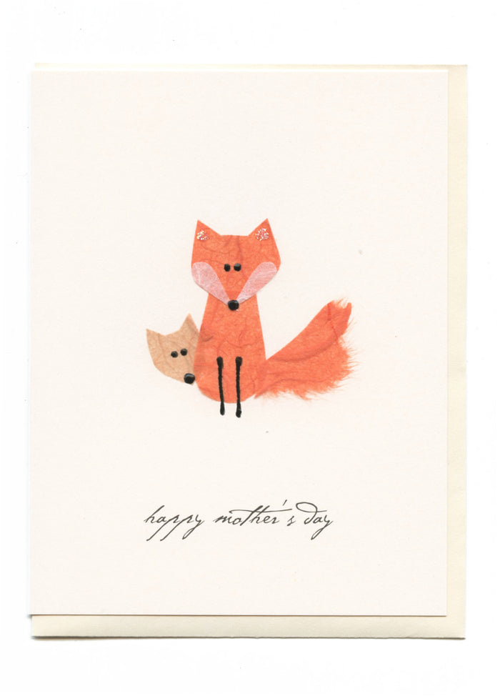"Happy Mother's Day"  Foxes