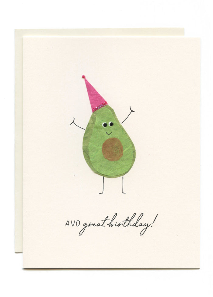 "AVO great birthday!" Party Avocado