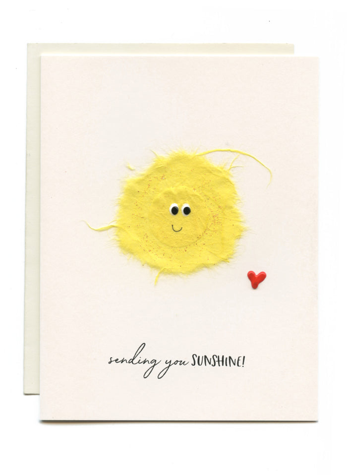 "Sending You Sunshine" Sun with Heart