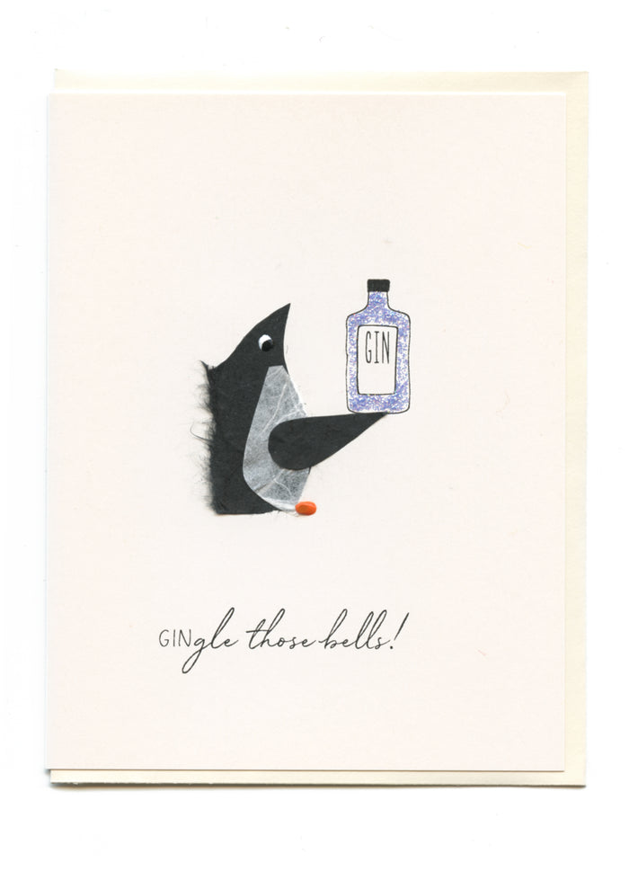 "GINgle Those Bells" Penguin W/ Gin